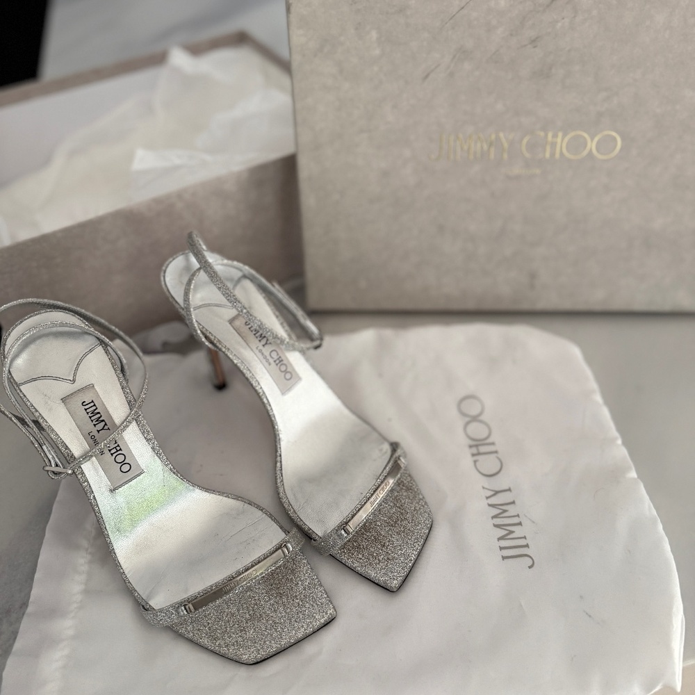 Silver Jimmy Choo Heels